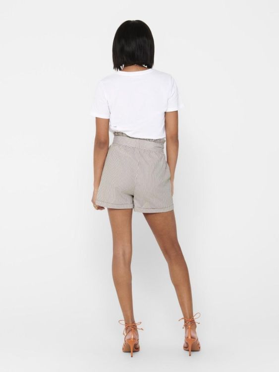 Only ONLSMILLA BELT SHORTS NOOS (15154906/Toasted Coconut W/STRIPES) - WeekendMode