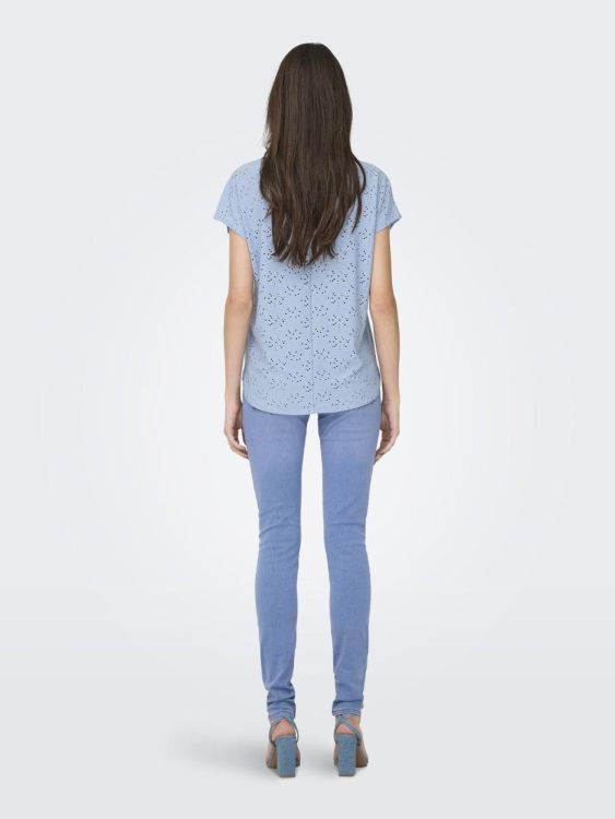 Only ONLSMILLA S/S TOP JRS NOOS (15231005/Soft Chambray) - WeekendMode