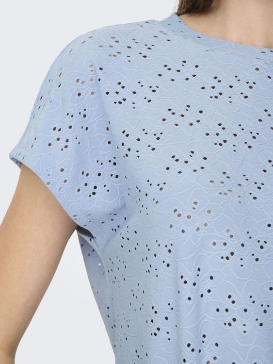 Only ONLSMILLA S/S TOP JRS NOOS (15231005/Soft Chambray) - WeekendMode