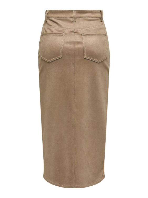 Only ONLSTINA LIFE MW FAUX SUEDE SKIRT CC PNT (15351259/Brown) - WeekendMode