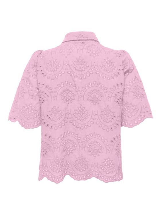 Only ONLVALAIS S/S SHIRT WVN NOOS (15351106/Pink Lady) - WeekendMode