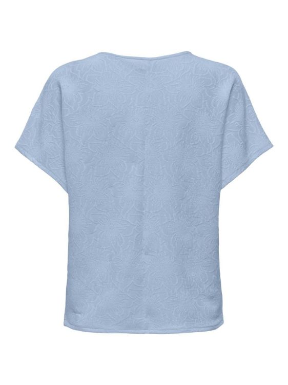 Only ONLVELMA S/S LOOSE O-NECK TOP JRS (15368610/Cashmere Blue) - WeekendMode