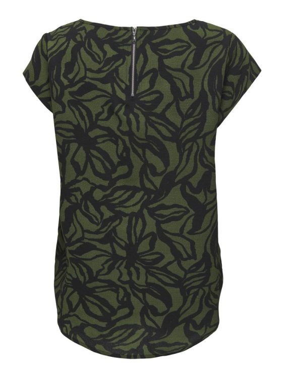 Only ONLVIC S/S AOP TOP NOOS PTM (15161116/Rifle Green Bloom drawing) - WeekendMode