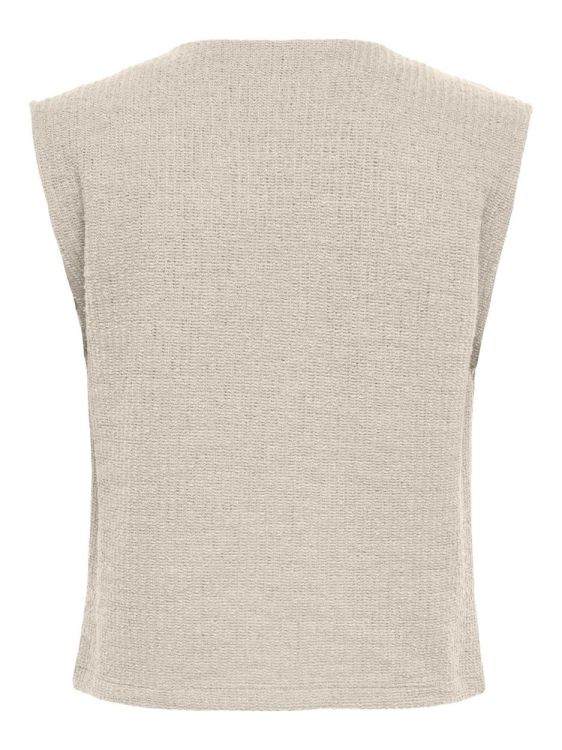Only ONLVICKI BUTTON VEST SWT (15369165/Pumice Stone Gold buttons) - WeekendMode
