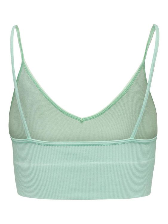 Only ONLVICKY  RIB SEAMLESS V-NECK TOP NOOS (15201539/Mist Green) - WeekendMode