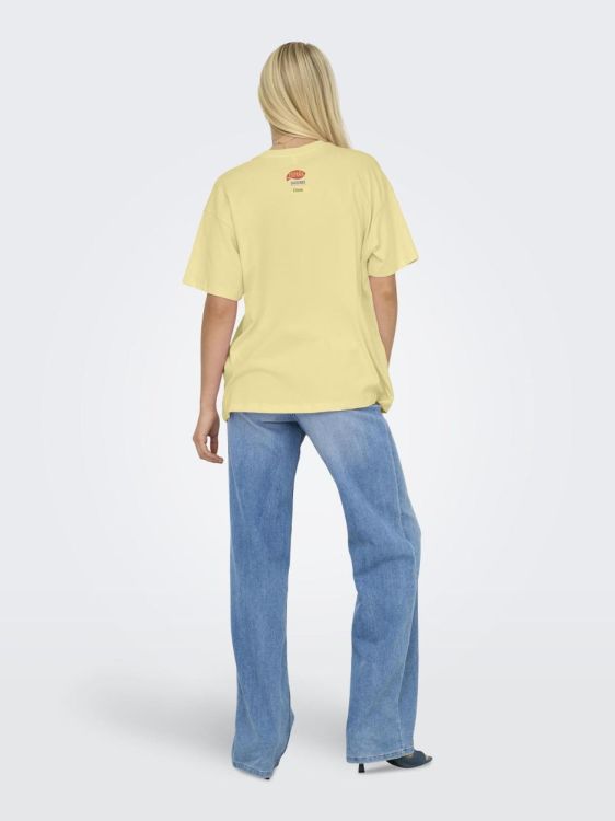 Only ONLVIVVI S/S LOVELY TOP JRS (15346761/Sunlight Single can sardine) - WeekendMode