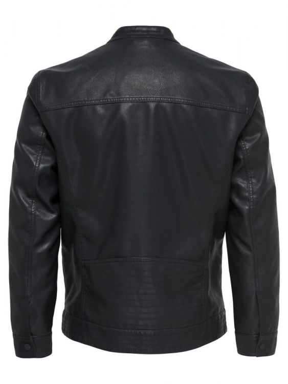 Only & Sons AL PU NOOS Jacket (22011975/black) - WeekendMode