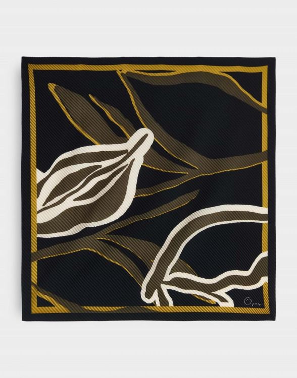 Opus Abeti scarf (10424913237317/60020 Coal blue) - WeekendMode