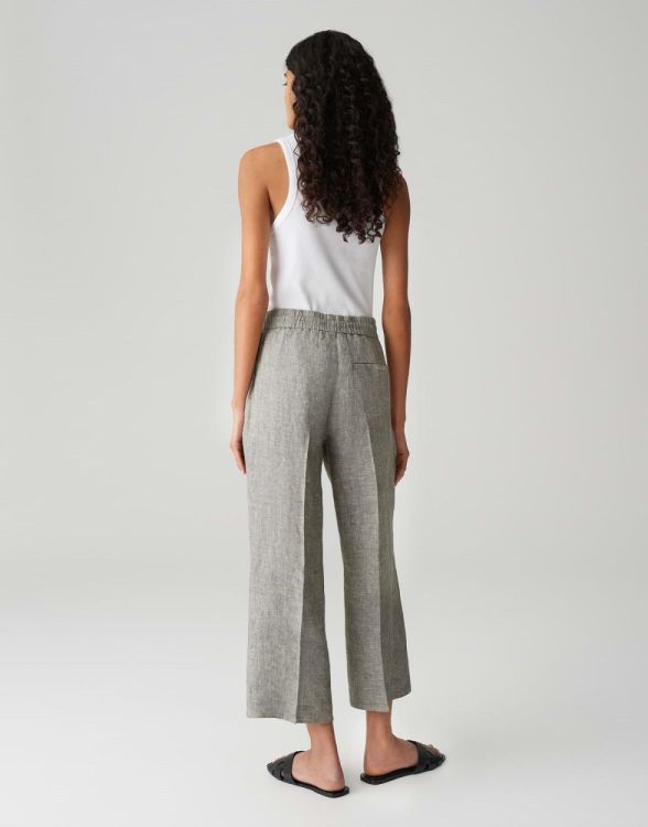 Opus Maikito linen Broek NOS (10420213218100/30034 Olive leaf) - WeekendMode