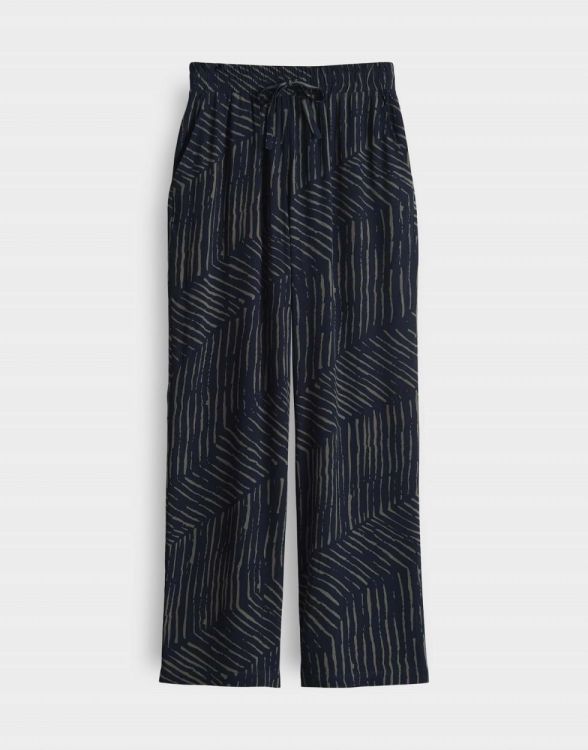 Opus Marou palm leaves Broek (10420113199360/60020 Coal blue) - WeekendMode