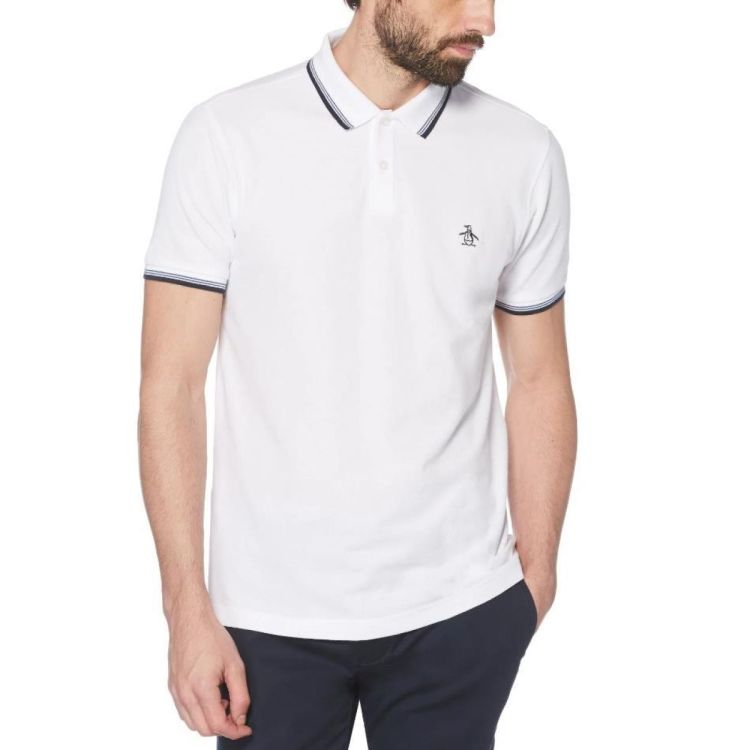 Original Penguin S/S Sticker Pete Tipped Polo (OPKB0620/P118) - WeekendMode