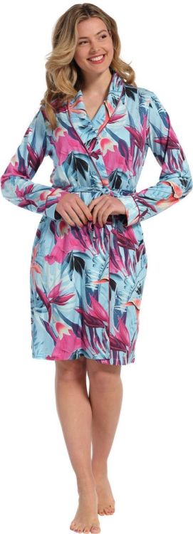 Pastunette Kimono  100cm Morninggown  (75231-300-0/513 blue) - WeekendMode