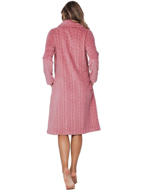 Pastunette Morning gown full button (110 cm) (171252-170-3/220 Dark Pink) - WeekendMode