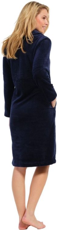 Pastunette Morning gown full button  110cm (75232-310-6/529 dark blue) - WeekendMode