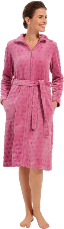 Pastunette Morning gown full zipper 110cm (70232-124-8/226 Dark pink) - WeekendMode