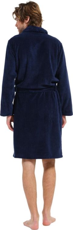 Pastunette Morning gown shawlcollar 115cm (73232-616-0/529 dark blue) - WeekendMode