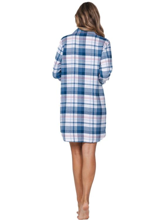 Pastunette Nightdress full button (95 cm) (111252-106-1/510 Blue) - WeekendMode