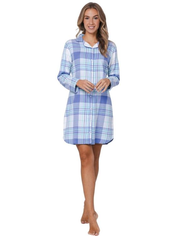 Rebelle Nightdress full button (95 cm) (111252-606-1/510 Blue) - WeekendMode