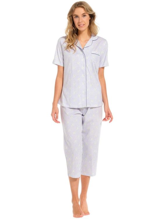 Pastunette Pyjama capri pants (20241-122-6/516 blue) - WeekendMode