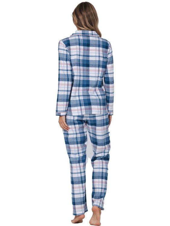 Pastunette Pyjama full button (121252-106-1/510 Blue) - WeekendMode