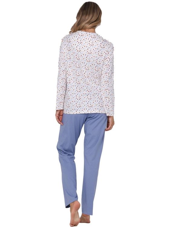 Pastunette Pyjama full button (121252-150-1/510 Blue) - WeekendMode