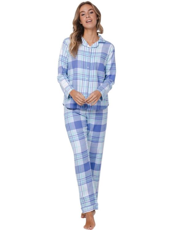 Rebelle Pyjama full button (121252-606-1/510 Blue) - WeekendMode