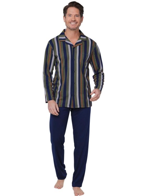 Pastunette Pyjama full button (122252-500-2/520 Dark Blue) - WeekendMode