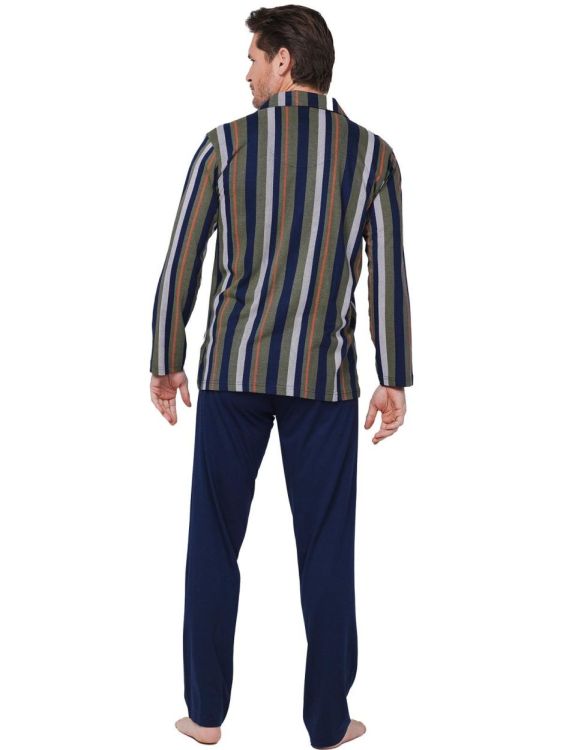 Pastunette Pyjama full button (122252-500-2/520 Dark Blue) - WeekendMode