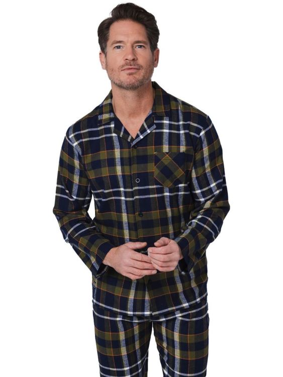 Pastunette Pyjama full button (122252-502-2/520 Dark Blue) - WeekendMode