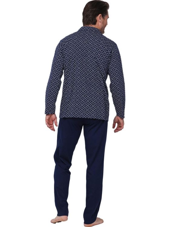 Pastunette Pyjama full button (122252-544-2/520 Dark Blue) - WeekendMode