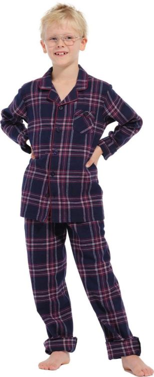 Pastunette Pyjama full button (24232-606-6/273 dark red) - WeekendMode