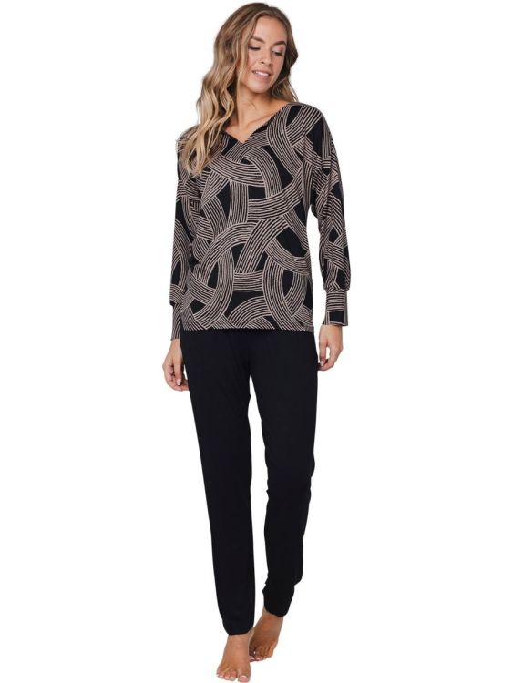 Pastunette Pyjama (121252-246-3/999 Black) - WeekendMode
