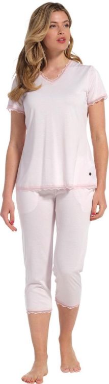 Pastunette Pyjama with capri (25231-306-2/200 light pink) - WeekendMode