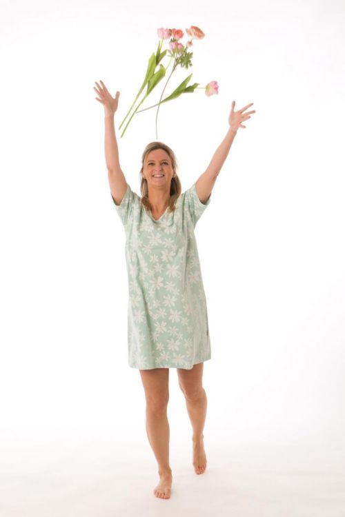 Perlina DNS JERSEY BLOEM B (261-P354/246 GREEN) - WeekendMode