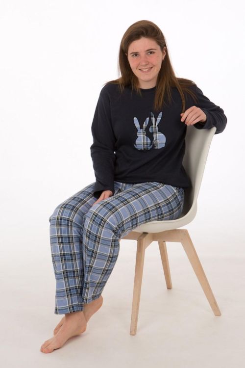 Perlina DPY INTERLOCK BRUSHED RABBIT (252-P360 / 140 NAVY) - WeekendMode