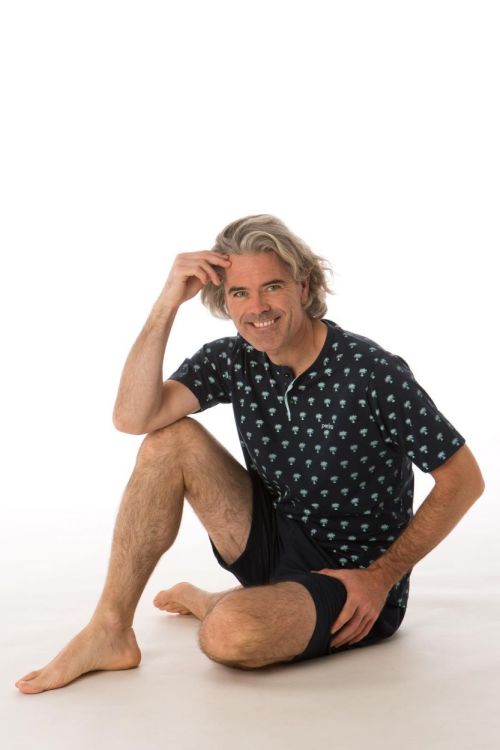 Perlina HPY JERSEY BRICK (261-P026/140B NAVY PRINT) - WeekendMode