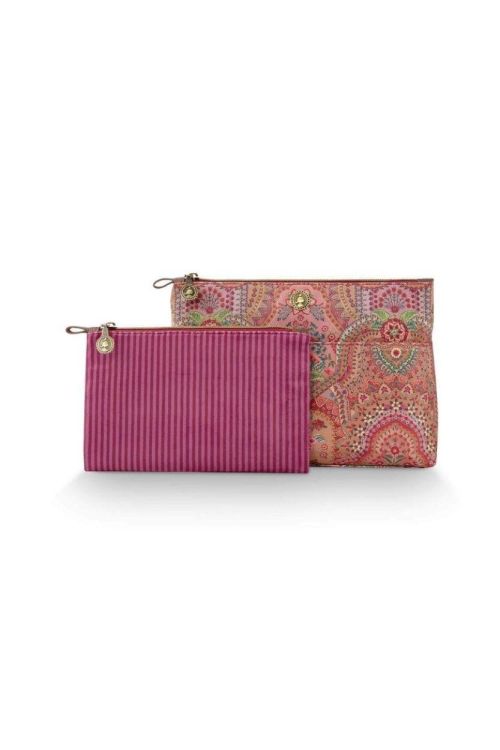 Pip studio Caryn Cosmetic Bags Combi Red (W25-PIP51.274.299-UNI) - WeekendMode