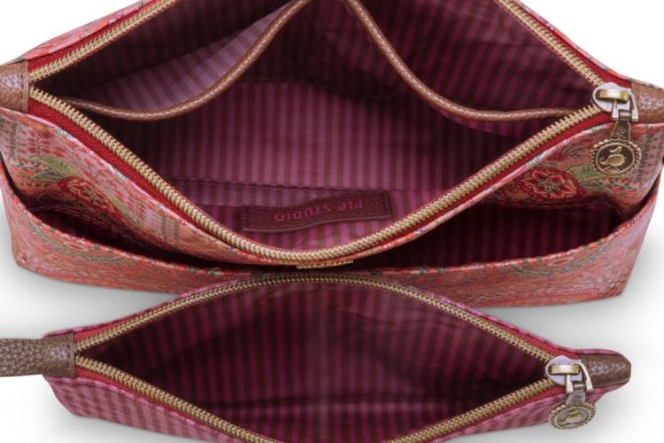 Pip studio Caryn Cosmetic Bags Combi Red (W25-PIP51.274.299-UNI) - WeekendMode