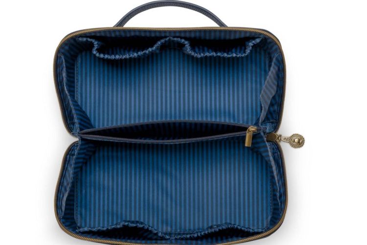Pip studio Cyrille Cosmetic Bag Medium Blue (W25-PIP51.274.288-UNI) - WeekendMode
