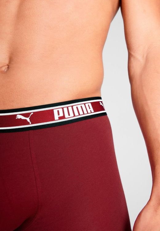 Puma PUMA MEN DUAL LOGO BOXER BURGUNDY (701228131/001) - WeekendMode