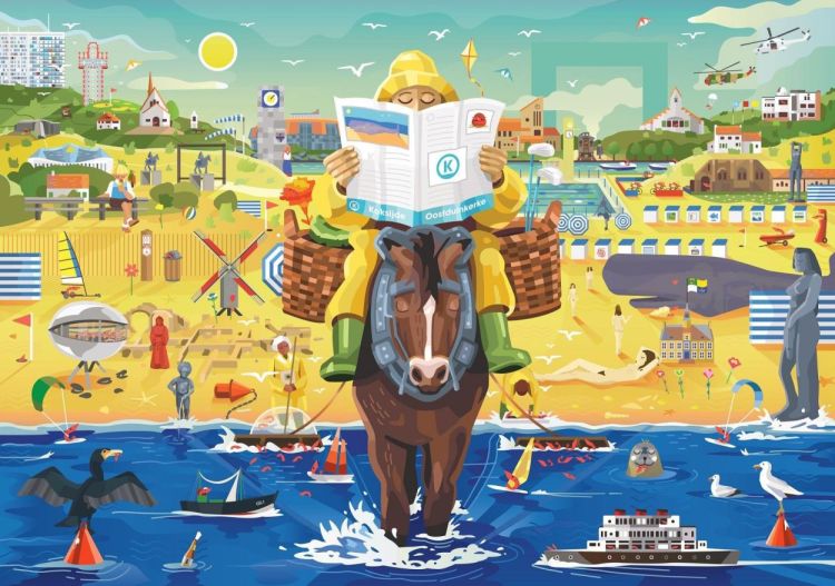 Puzzle in a bag Puzzel Koksijde-Oostduinkerke (puzzel/1000 stukjes) - WeekendMode