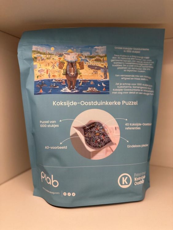 Puzzle in a bag Puzzel Koksijde-Oostduinkerke (puzzel/1000 stukjes) - WeekendMode