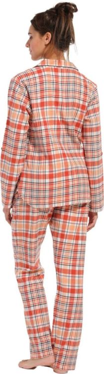 Rebelle Flannel pyjama (21232-410-6/346 dark salmon) - WeekendMode