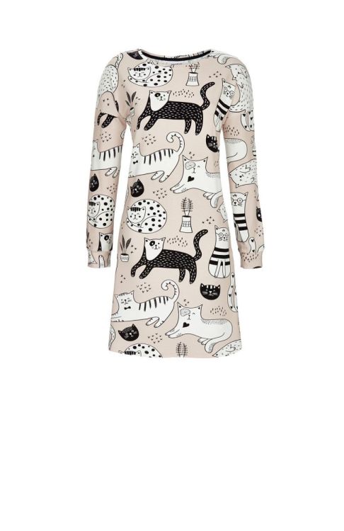 Ringella Sleepshirt mit Katzendessin (5511004/620) - WeekendMode