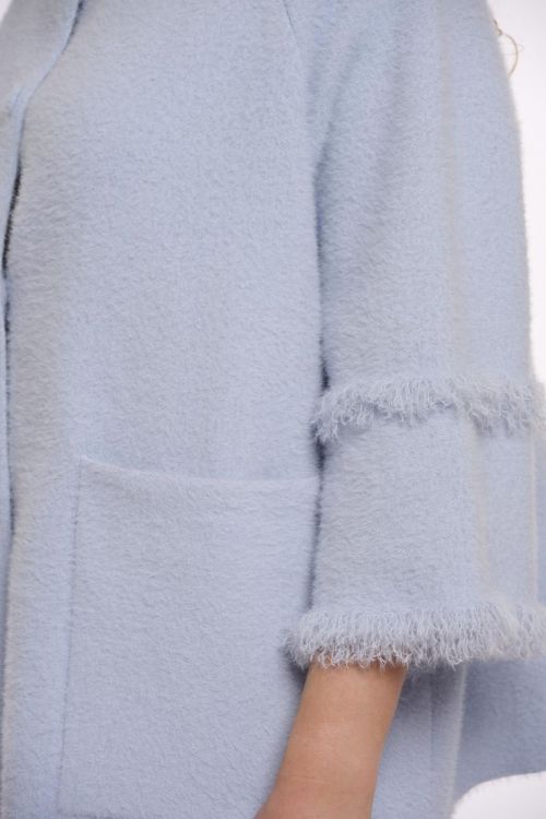 Rino&Pelle Cape with fringe details (Sabe.5002621/Light blue) - WeekendMode