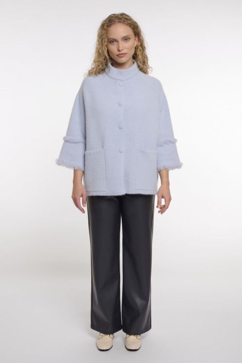 Rino&Pelle Cape with fringe details (Sabe.5002621/Light blue) - WeekendMode