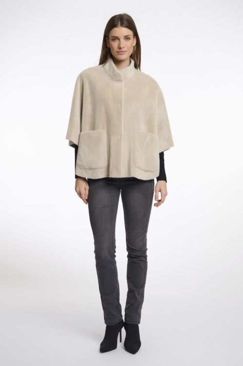 Rino&Pelle Faux fur cape (Dewi.7002511/Birch) - WeekendMode