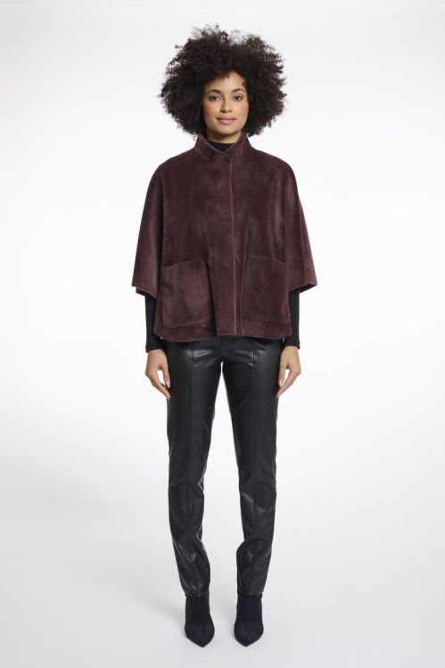 Rino&Pelle Faux fur cape (Dewi.7002511/Chocolate bean) - WeekendMode