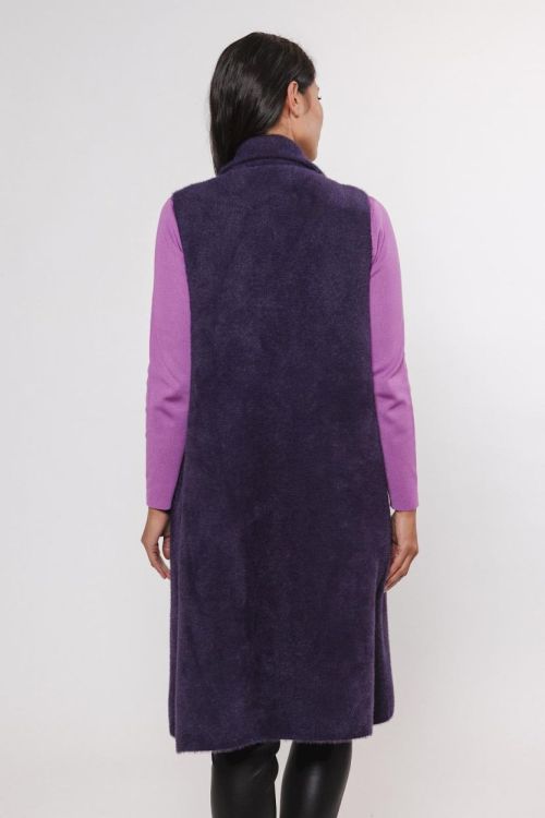 Rino&Pelle Long waistcoat (Dallas.5002411/Eggplant) - WeekendMode