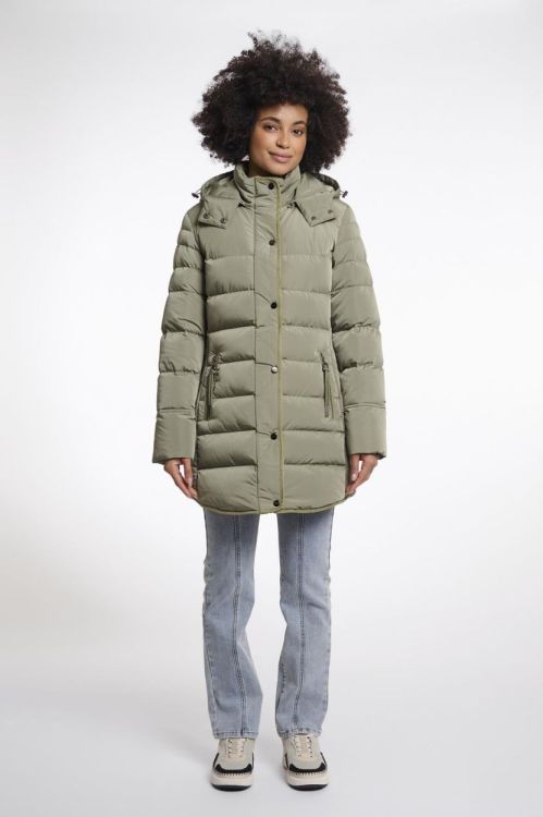 Rino&Pelle Padded coat with detachable hood (Nusa.7002512/Green ash) - WeekendMode